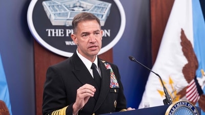 US CENTCOM Commander Admiral Brad Cooper to brief US President Donald Trump (AFP) US CENTCOM Commander Admiral Brad Cooper to brief US President Donald Trump (AFP)