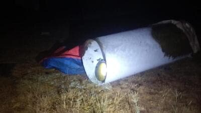 While the plant had been dismantled, the chlorine-filled tank had been left behind without properly securing it. (HT PHOTO) While the plant had been dismantled, the chlorine-filled tank had been left behind without properly securing it. (HT PHOTO)