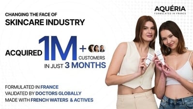 AQUERIA grows in India with a focus on effective, research-led skincare AQUERIA grows in India with a focus on effective, research-led skincare