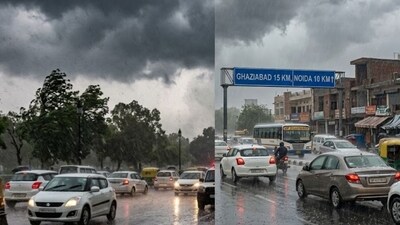 After the sudden change in weather in Delhi-NCR, social media was flooded with reactions. (AI generated image) After the sudden change in weather in Delhi-NCR, social media was flooded with reactions. (AI generated image)