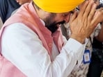 File photo of Punjab chief minister Bhagwant Mann at his native Satoj village in Sunam, Sangrur, on Thursday.