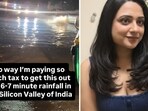 Image of waterlogged Bengaluru road shared by a resident. 
