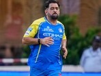 Chennai: Chennai Super Kings' MS Dhoni during a training session. Chennai: Chennai Super Kings' MS Dhoni during a training session.