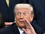 US President Donald Trump speaks after signing several executive orders in the Oval Office of the White House in Washington, DC on April 30.