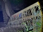 Visuals from the site of the bridge collapse in Churachandpur district of Manipur. (Sourced)