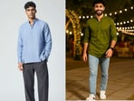 Kurta-style shirts for men to ace the summer season(Pinterest)