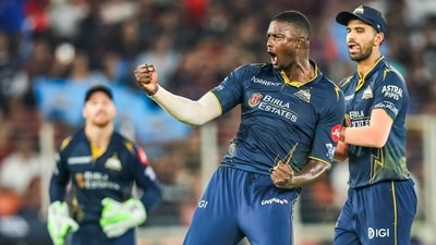 Jason Holder was in good form vs RCB. (ANI Pic Service) Jason Holder was in good form vs RCB. (ANI Pic Service)