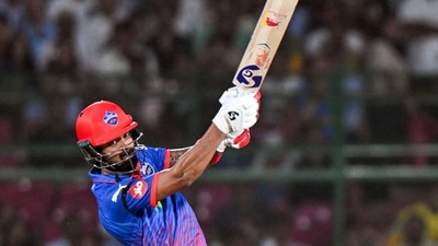 It was KL Rahul's night in Jaipur, in a season of fine nights for the skilled batter. He scored 75(40), another quick innings, as he paced his boundary-hitting terrifically through the middle of the innings. KL also regained his spot at the top of the Orange Cap leaderboard, but most importantly set up the win. (ANI Pic Service) It was KL Rahul's night in Jaipur, in a season of fine nights for the skilled batter. He scored 75(40), another quick innings, as he paced his boundary-hitting terrifically through the middle of the innings. KL also regained his spot at the top of the Orange Cap leaderboard, but most importantly set up the win. (ANI Pic Service)
