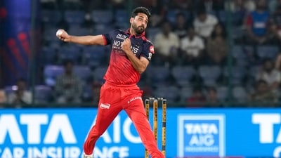 Royal Challengers Bengaluru's Bhuvneshwar Kumar is currently holding the Orange Cap. (PTI) Royal Challengers Bengaluru's Bhuvneshwar Kumar is currently holding the Orange Cap. (PTI)