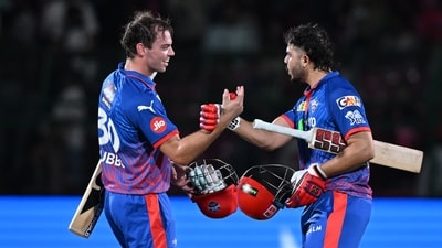 In the end, it came down to a manageable chase even after Rahul was dismissed. Tristan Stubbs and Ashutosh Sharma ensured no more hiccups, with some confident strokeplay and boundaries to win it with a little bit of time to spare. DC up to sixth, keeping themselves alive in the tournament. (AP) In the end, it came down to a manageable chase even after Rahul was dismissed. Tristan Stubbs and Ashutosh Sharma ensured no more hiccups, with some confident strokeplay and boundaries to win it with a little bit of time to spare. DC up to sixth, keeping themselves alive in the tournament. (AP)
