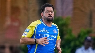 Chennai: Chennai Super Kings' MS Dhoni during a training session. (PTI) Chennai: Chennai Super Kings' MS Dhoni during a training session. (PTI)