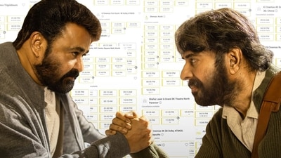 Patriot Twitter reviews: Mohanlal and Mammootty in a still from the spy film. Patriot Twitter reviews: Mohanlal and Mammootty in a still from the spy film.