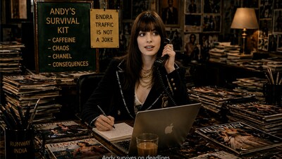 Andy Sachs gets a cluttered desk once again, with some help from chai. 