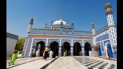 The shrine of Shah Abdul Latif Bhittai in Bhit Shah, Sindh, Pakistan. (Getty Images) The shrine of Shah Abdul Latif Bhittai in Bhit Shah, Sindh, Pakistan. (Getty Images)