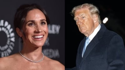 Trump also appeared to compare Meghan with Catherine, Princess of Wales, speaking positively about the latter. (AP, Bloomberg) Trump also appeared to compare Meghan with Catherine, Princess of Wales, speaking positively about the latter. (AP, Bloomberg)