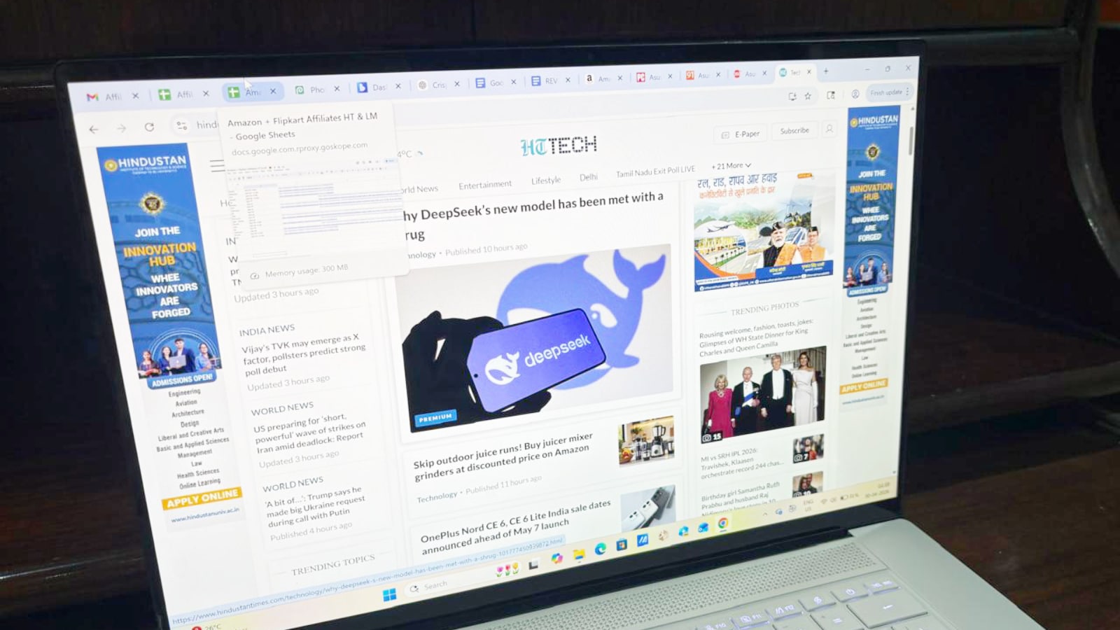 ASUS Zenbook S16 Review (Shweta Ganjoo / HT) ASUS Zenbook S16 Review (Shweta Ganjoo / HT)