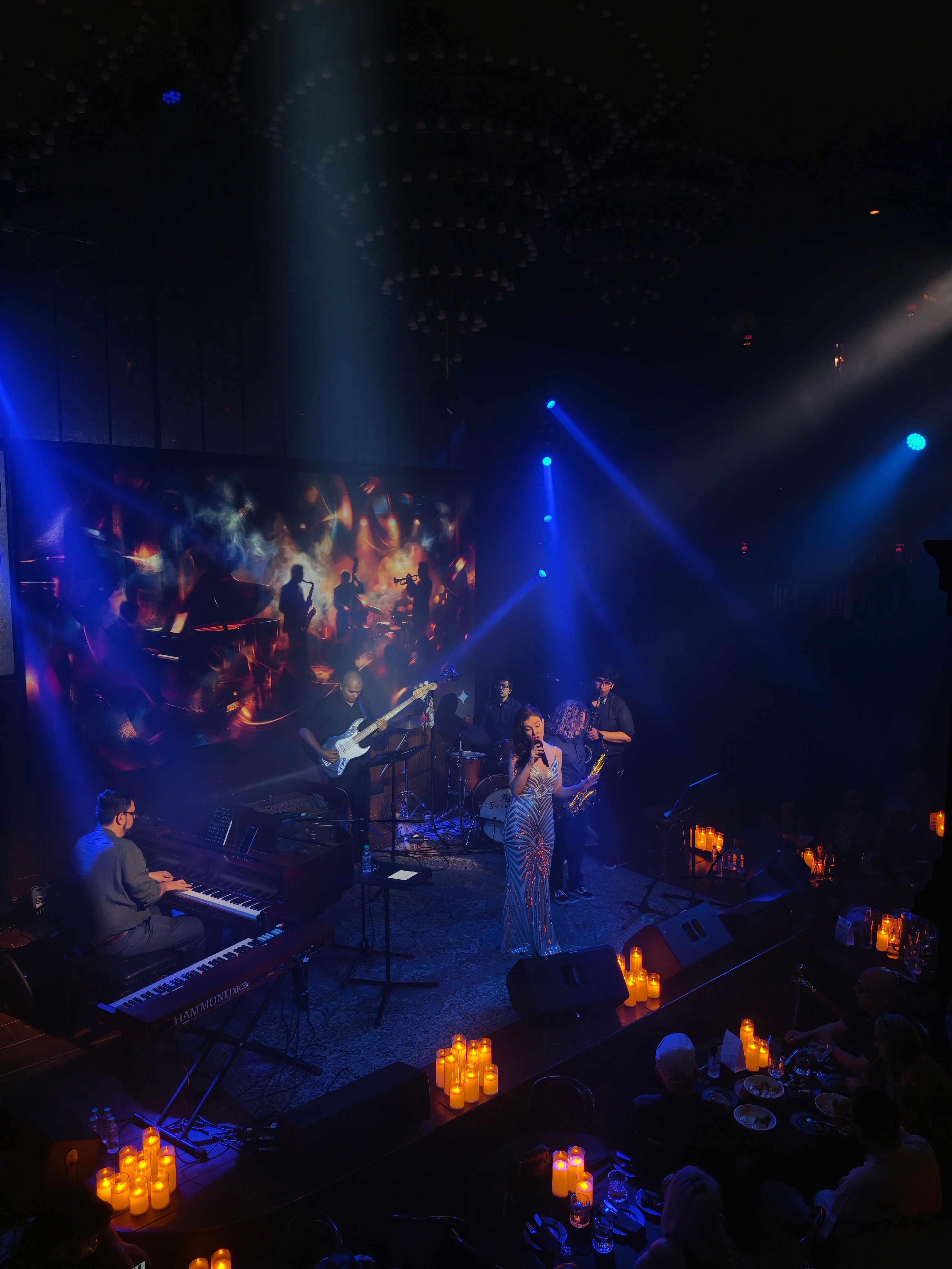 The band performing on stage. (The Piano Man) The band performing on stage. (The Piano Man)