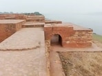 A view of the remains of the Udyan Fort in Kaushambi (HT Photo)