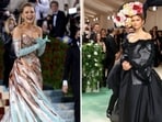 Blake Lively and Zendaya at the 2022 and 2024 Met Gala events, respectively. 