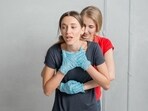 The Heimlich manoeuvre is an important move to know to help someone who is choking. (Pinterest)