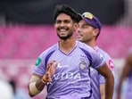 Matheesha Pathirana during a practice session of IPL 2026.