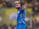 Hardik Pandya during the CSK vs MI match in IPL 2026. 