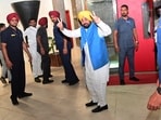 Punjab chief minister Bhagwant Mann termed the increase a tribute to the working class. (Ravi Kumar/HT) Punjab chief minister Bhagwant Mann termed the increase a tribute to the working class. (Ravi Kumar/HT)