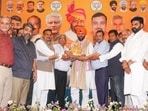 Saini said that the industry in Mandi Gobindgarh is facing several serious crises, including expensive electricity and policy instability, weakening the backbone of industries here. (HT Photo)