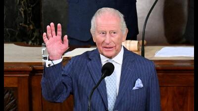 King Charles was impactful, erudite, dignified, charming, witty and statesmanlike during his historic address at the House Chamber in Washington. (REUTERS) King Charles was impactful, erudite, dignified, charming, witty and statesmanlike during his historic address at the House Chamber in Washington. (REUTERS)