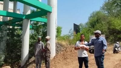 The project is expected to benefit around 4 lakh residents, with water supplied through gravity, ensuring consistent distribution. (HT PHOTO) The project is expected to benefit around 4 lakh residents, with water supplied through gravity, ensuring consistent distribution. (HT PHOTO)