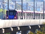 New Delhi, India – March 8, 2026: A view of a Delhi Metro train on the Magenta Line after Indian Prime Minister Narendra Modi inaugurated the Majlis Park–Maujpur-Babarpur stretch of the Pink Line and the Deepali Chowk–Majlis Park extension of the Magenta Line, in New Delhi, India, on Sunday, March 8, 2026. (Photo by Ishant Chauhan/Hindustan Times)