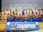 Cash prizes of <span class='webrupee'>₹</span>3 lakh were awarded to all semifinalist teams in both categories (HT Photo) Cash prizes of <span class='webrupee'>₹</span>3 lakh were awarded to all semifinalist teams in both categories (HT Photo)