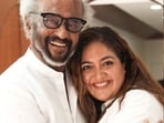 Meghana Raj posted pictures of Chiranjeevi Sarja and Rajinikanth while making the announcement. 