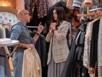 Stanley Tucci and Anne Hathaway in a scene from The Devil Wears Prada 2. Stanley Tucci and Anne Hathaway in a scene from The Devil Wears Prada 2.