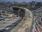 Mumbai, India - April 30, 2025: The Santacruz Chembur Link Road (SCLR) Extension just hit a major milestone in Mumbai, India, on Wednesday, April 30, 2025. (Photo by Satish Bate/ Hindustan Times) (Hindustan Times) Mumbai, India - April 30, 2025: The Santacruz Chembur Link Road (SCLR) Extension just hit a major milestone in Mumbai, India, on Wednesday, April 30, 2025. (Photo by Satish Bate/ Hindustan Times) (Hindustan Times)