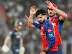 Shreyas Iyer during the match against the Gujarat Titans.