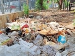 The Gol Market Committee has written to the commission alleging no upkeep of the park by the civic body for the past six months. (HT PHOTO)