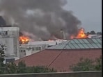 Massive fire at USF St. Petersburg Marine Science Lab leads to total loss of structure.