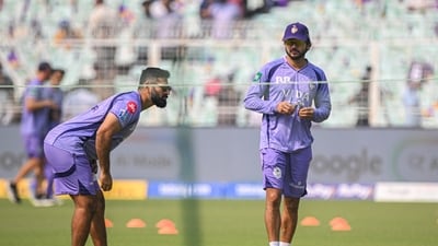 Kolkata Knight Riders' head coach Abhishek Nayar and player Manish Pandey. (ANI Picture Service) Kolkata Knight Riders' head coach Abhishek Nayar and player Manish Pandey. (ANI Picture Service)