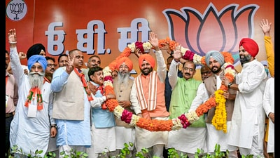 Haryana Chief Minister Nayab Singh Saini being felicitated during an OBC conference, in Rupnagar, Punjab. (PTI) Haryana Chief Minister Nayab Singh Saini being felicitated during an OBC conference, in Rupnagar, Punjab. (PTI)