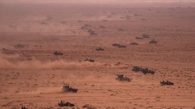 FILE - U.S and Moroccan military forces take part in the 20th edition of the African Lion military exercise, in Tantan, south of Agadir, Morocco, Friday, May 31, 2024. (AP Photo/Mosa'ab Elshamy, File) (AP)