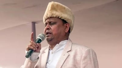 Suspended TMC lawmaker Humayun Kabir. (ANI) (HT_PRINT)