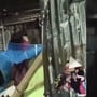 দক্ষিণ ২৪ পরগনার ক্যানিংয়ের ইটখোলা অঞ্চলে রাজনৈতিক হিংসার শিকার বিজেপি সমর্থকরা। 