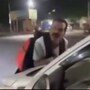 కారు బానెట్‌పైనే 2 కిలో మీటర్లు
