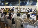 A counting centre in Kolkata. (PTI)