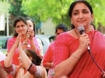 A voter turnout of 58.27 per cent was recorded in the Baramati assembly constituency. (Sunetra Pawar | Official X account)