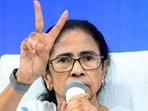 Mamata Banerjee took a lead of 17,371 votes in Bhabanipur. (Utpal Sarkar/ANI)