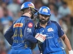 Mumbai Indians openers Ryan Rickelton (L) with Rohit Sharma. (AP)