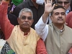 BJP Bengal president Dilip Ghosh and BJP leader Suvendu Adhikari believe BJP is set to form the government in Bengal. BJP Bengal president Dilip Ghosh and BJP leader Suvendu Adhikari believe BJP is set to form the government in Bengal.