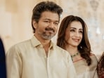 Vijay and Trisha Krishnan attended a producer's son's wedding in Chennai together. 